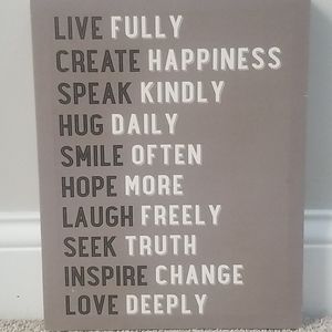 Inspirational Wall Canvas